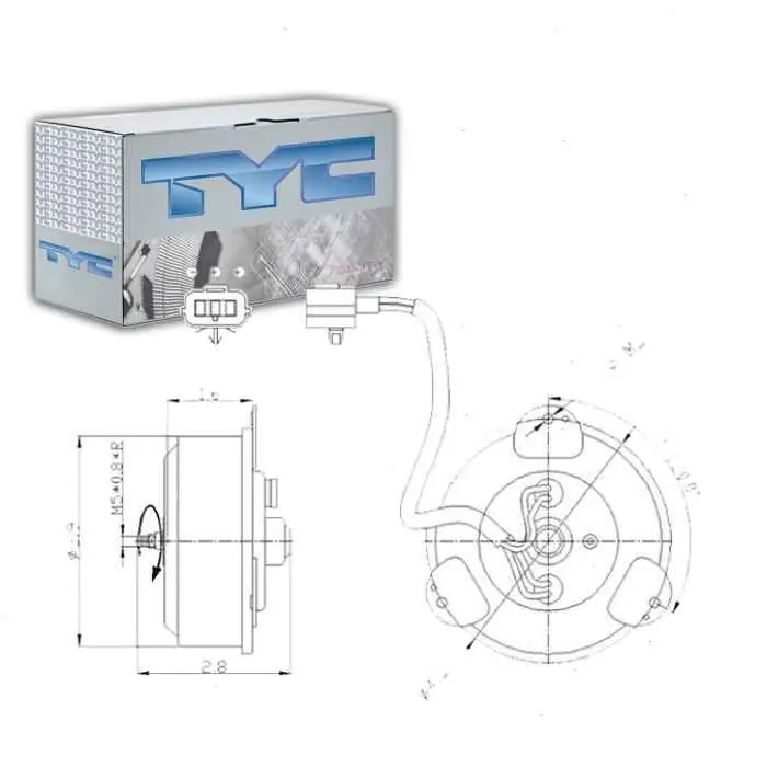 TYC 630510 Engine Cooling Fan Motor for 19030-RCA-A01 HO3116116 Belts Clutch Buy Today