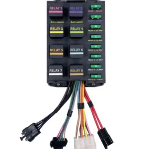 AMERICAN AUTOWIRE Banked Relay System 8 Relays 510924 Professional Grade