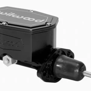 Wilwood Compact Tandem Master Cylinder - 1.12in Bore - w/Pushrod (Black) Trusted Brand
