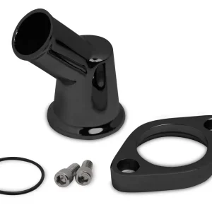 New Arrival Weiand Alm. Water Outlet45- Degree Swivel Black 6252
