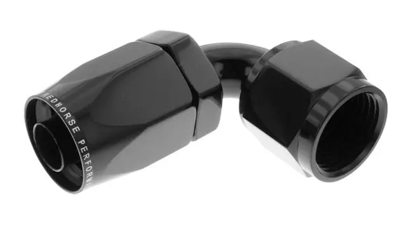 REDHORSE PERFORMANCE 4AN Non-Swivel Hose Ends Black 90 6090-04-02 Weekend Sale