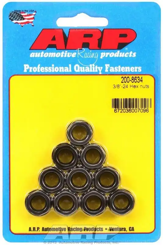 ARP Hex Nuts - 3/8-24 (10) 200-8634 Professional Grade