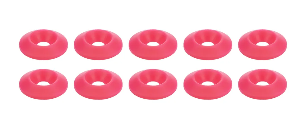 Next Day Delivery ALLSTAR PERFORMANCE Countersunk Washer Pink 10pk ALL18696