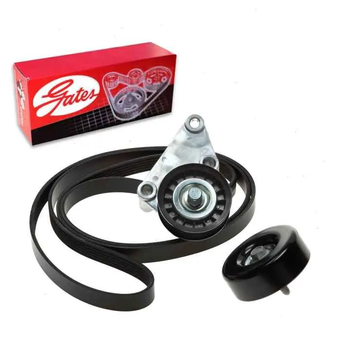 Affordable 2003-2007 Chevrolet Silverado 2500 4.8L 5.3L 6.0L V8 Gates Serpentine Belt Drive Component Kit -
