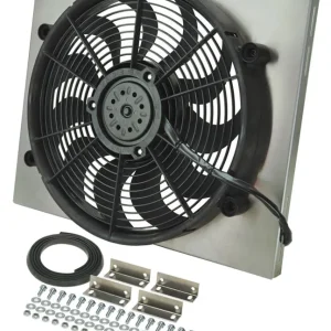 Genuine DERALE RAD Fan w/Alum Shroud Assembly 16823