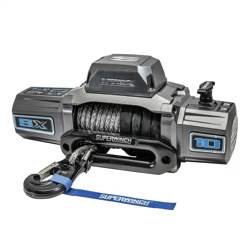 Superwinch SX 10 Winch - 10000 lb Capacity - Roller Fairlead - 12 Ft. . Remote - 3/8" x 80 Ft. . Synthetic Rope - 12V Big Sale