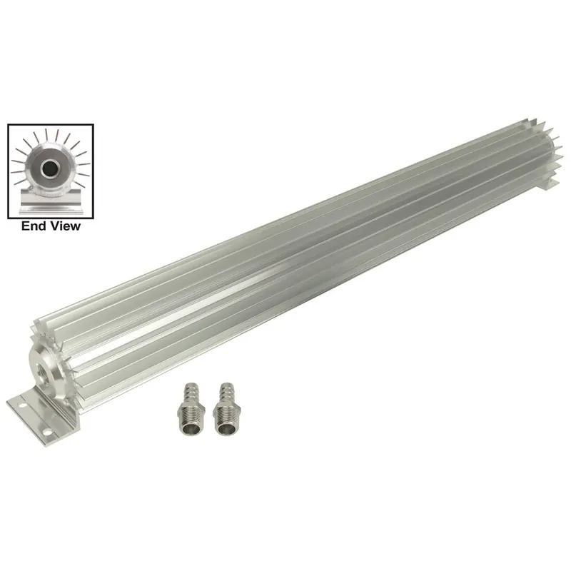 Trending Derale Single Pass Fluid Cooler 24 x 2-3/16 x 3-1/4" Heat Sink 3/8" NPT Female Inlet/Outlet - Fittings