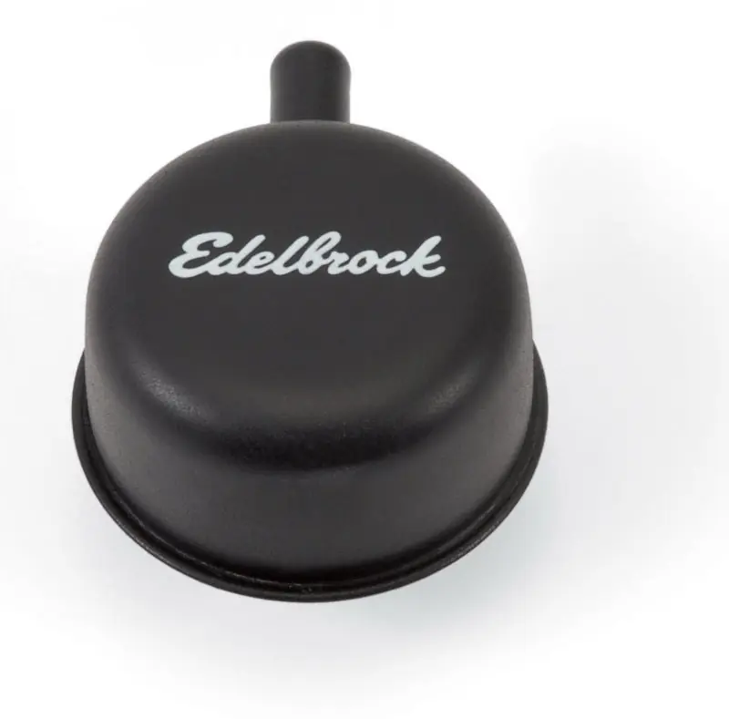 Edelbrock Round Cap w/ Nipple Black Free Shipping