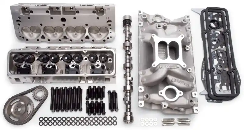 Crafted Edelbrock Power Package Top End Kit 383 SBC 460 Hp