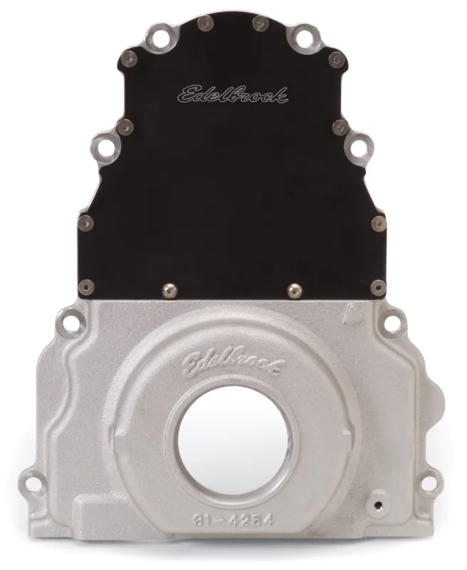Place Order Edelbrock Timing Cover 2-Piece for GM Gen 3 Ls-Series