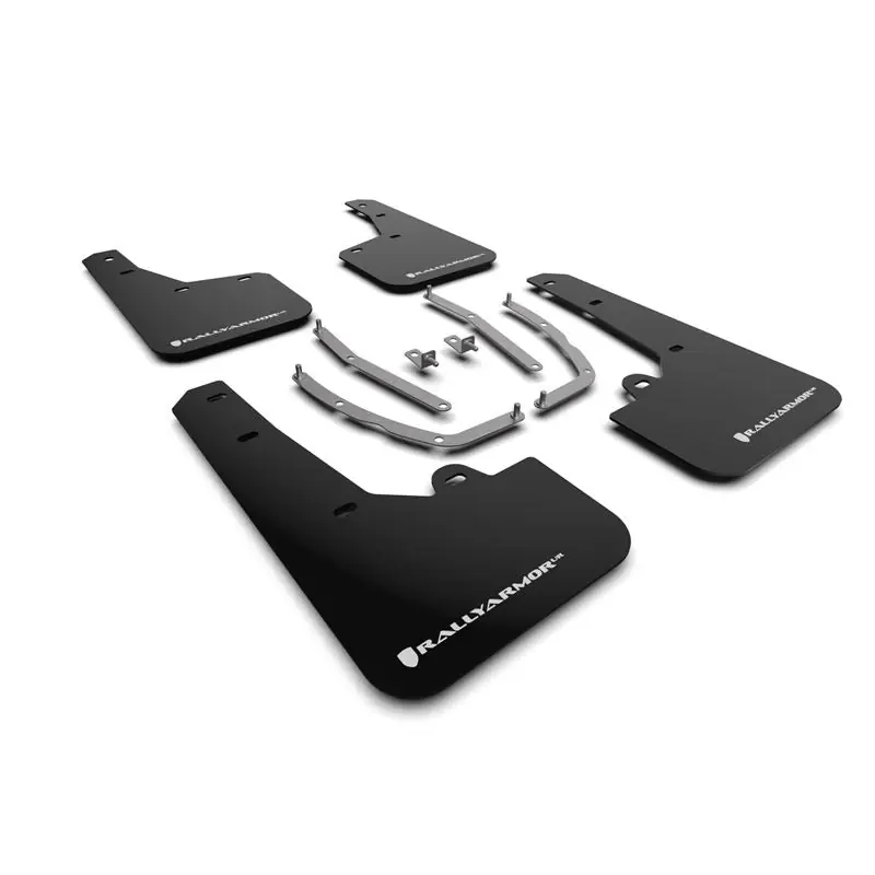Rally Armor Black Mud Flap/White Logo for 2022 Hyundai Tucson (MF75-UR-BLK-WH) No Minimum Order
