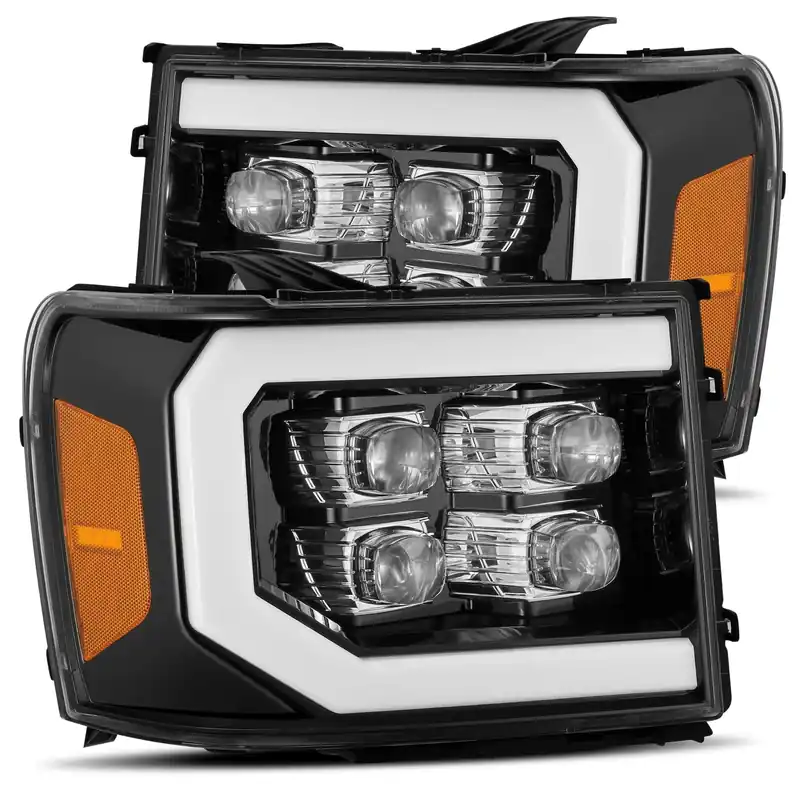 Low Price 07-13 GMC Sierra NOVA-Series LED Projector Headlights Jet Black