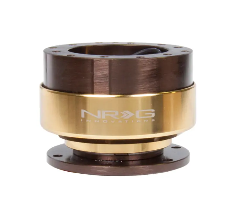 NRG Quick Release Gen 2.0 Bronze Body Chrome Gold Ring - SRK-200BR-CG Best Price