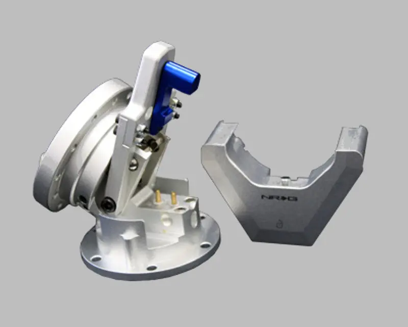 Handmade NRG Silver Steering Wheel Quick Tilt System with Lock Universal - SRT-100SL