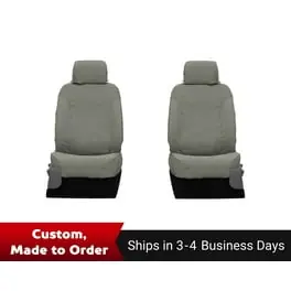 Genuine Covercraft 03-04 Chevrolet Trail Polycotton SeatSaver Custom Front Row Seat Covers - Grey