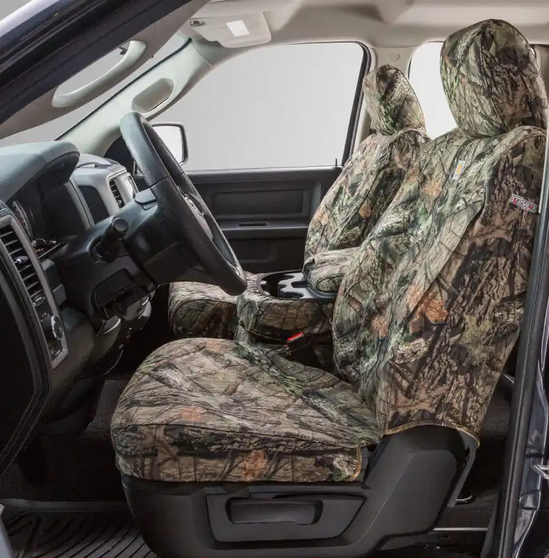 Free Shipping Covercraft 07-13 Toyota Tundra Carhartt Camo SeatSaver Custom Front Row Seat Covers - Mossy Oak