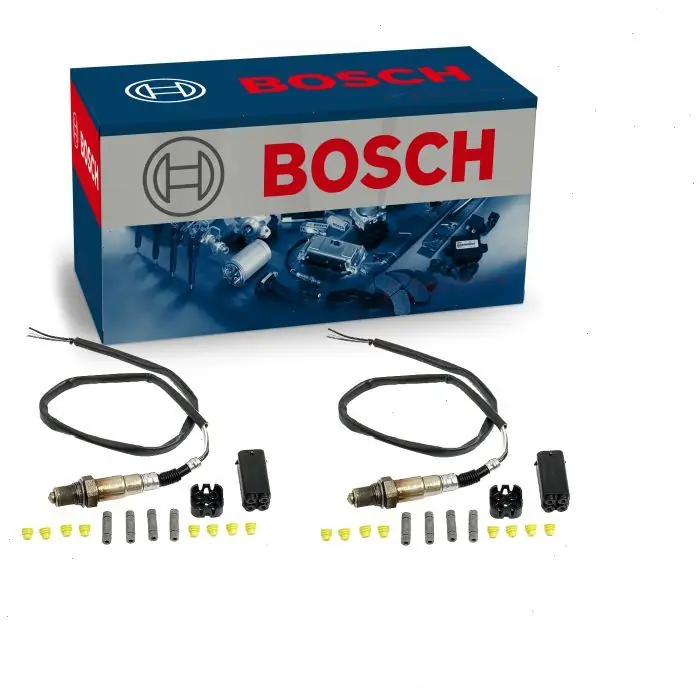 2000 Chevrolet C3500HD 7.4L V8 2 pc Bosch Oxygen (O2) Sensors Downstream - O2 Exhaust Emissions Hassle-Free Returns