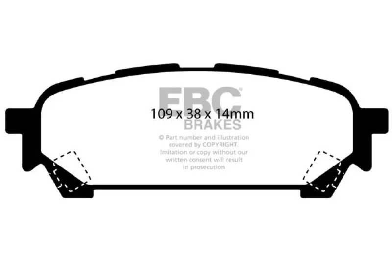 EBC RedStuff Rear Brake Pads - DP31687C Best Price