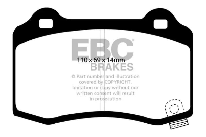 Reduced Price EBC GreenStuff Rear Brake Pads - DP21788