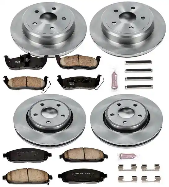 Latest Power Stop 03-06 Jeep Wrangler Front & Rear Autospecialty Brake Kit
