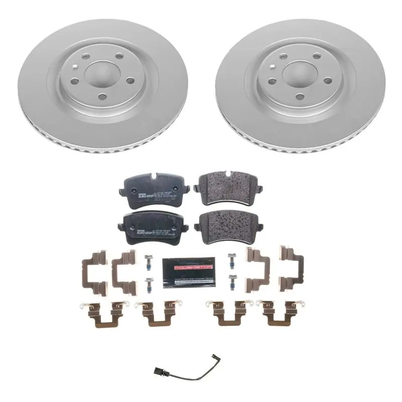 Power Stop 2012 Audi A7 Quattro Rear Euro-Stop Brake Kit Money Back Guarantee