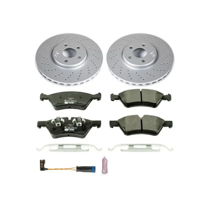 Authentic Power Stop 07-09 Mercedes-Benz E350 Sedan Front & Rear Euro-Stop Brake Kit