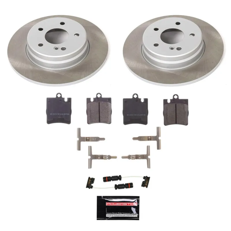 Weekend Sale Power Stop 01-02 Mercedes-Benz E430 Front & Rear Euro-Stop Brake Kit