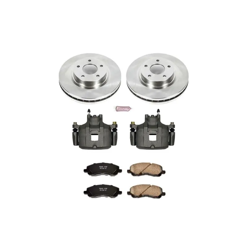 Price Drop Power Stop 08-16 Mitsubishi Lancer Front Autospecialty Brake Kit w/Calipers