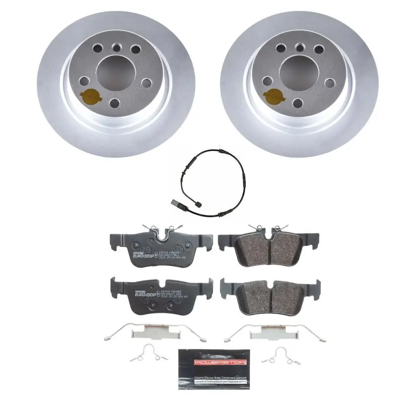 Secure Checkout Power Stop 16-19 Mini Cooper Clubman Rear Euro-Stop Brake Kit