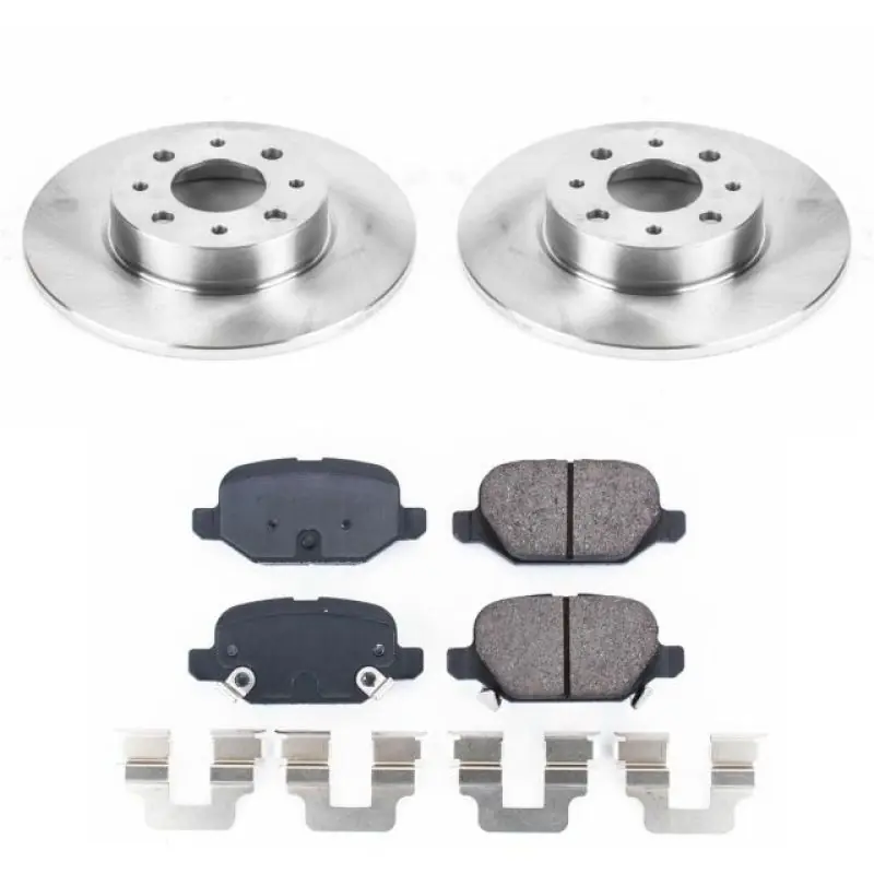 Worldwide Shipping Power Stop 13-18 Fiat 500 Rear Autospecialty Brake Kit