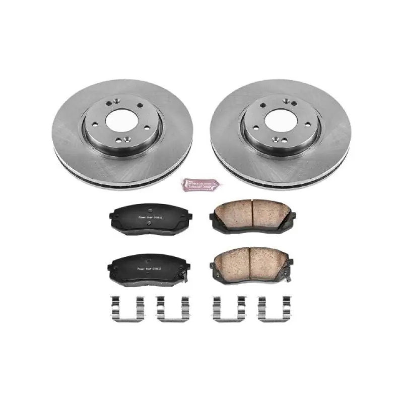 Authentic Power Stop 12-16 Kia Sportage Front Autospecialty Brake Kit