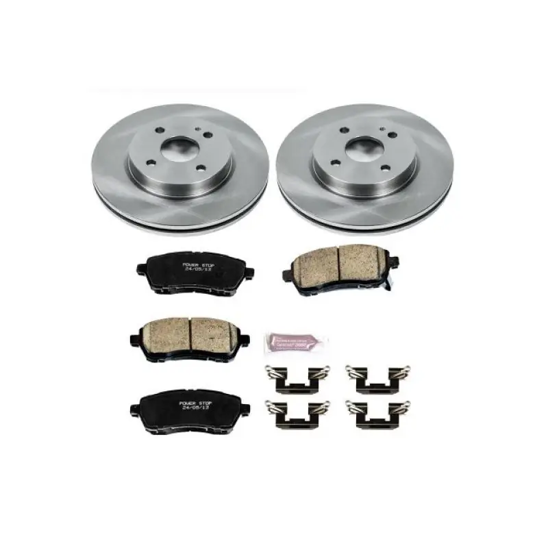 Premium Power Stop 11-14 Mazda 2 Front Autospecialty Brake Kit