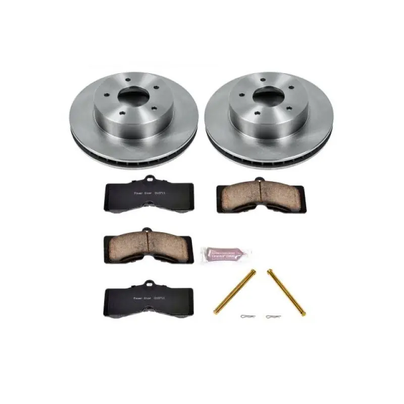 Bargain Power Stop 63-82 Chevrolet Corvette Front Autospecialty Brake Kit