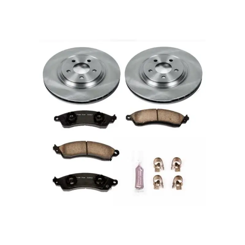 Money Back Guarantee Power Stop 94-99 Ford Mustang Front Autospecialty Brake Kit