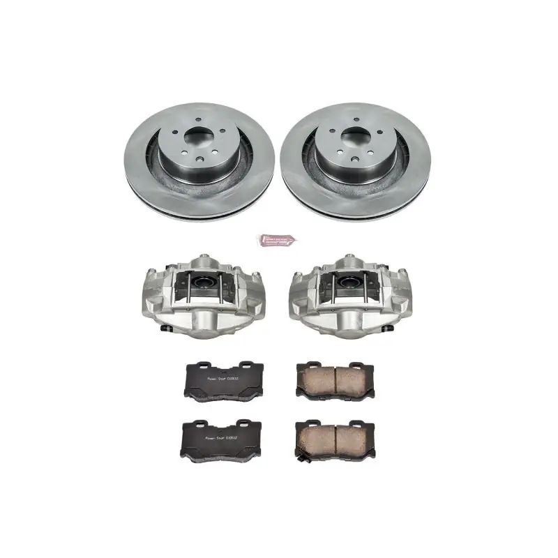 Power Stop 08-13 Infiniti G37 Rear Autospecialty Brake Kit w/Calipers Same Day Shipping
