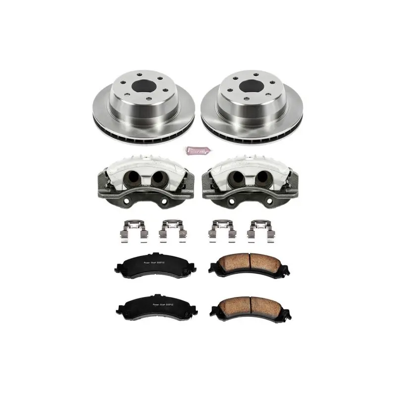 Popular Power Stop 02-06 Cadillac Escalade Rear Autospecialty Brake Kit w/Calipers
