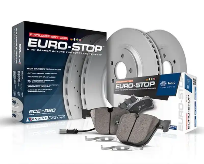 Crafted Power Stop 01-05 Audi Allroad Quattro Rear Euro-Stop Brake Kit