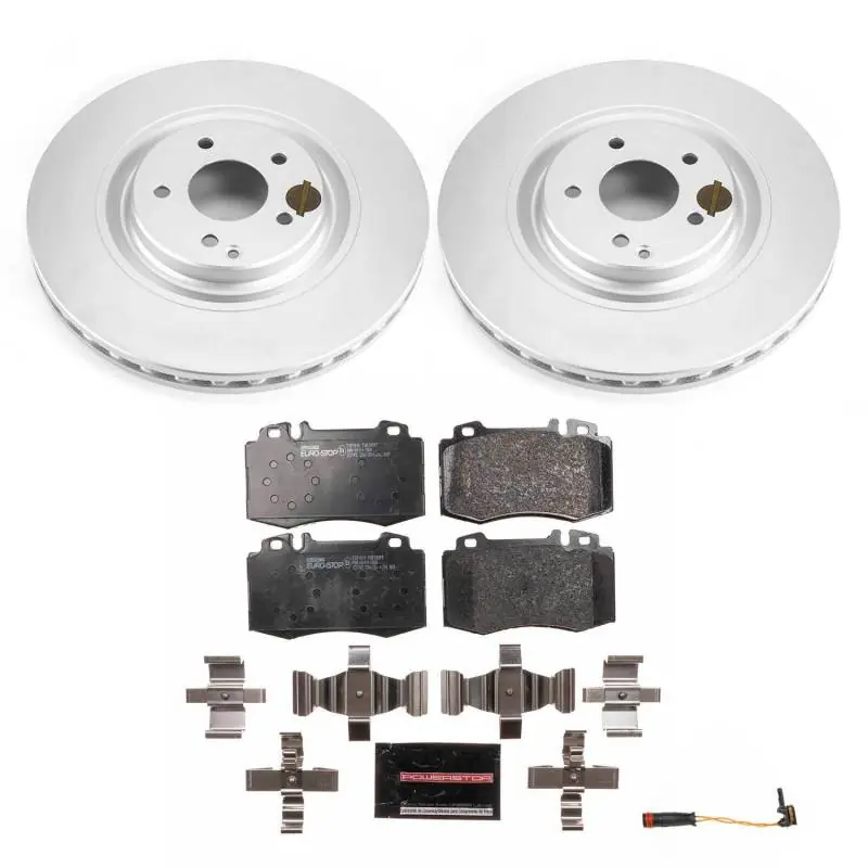 Power Stop 03-06 Mercedes-Benz CLK500 Front Euro-Stop Brake Kit In Demand