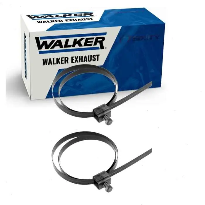 Warranty Included 1988-1995 GMC C2500 5.7L 6.2L V8 2 pc Walker Exhaust Muffler Straps Muffler - Brackets Flanges
