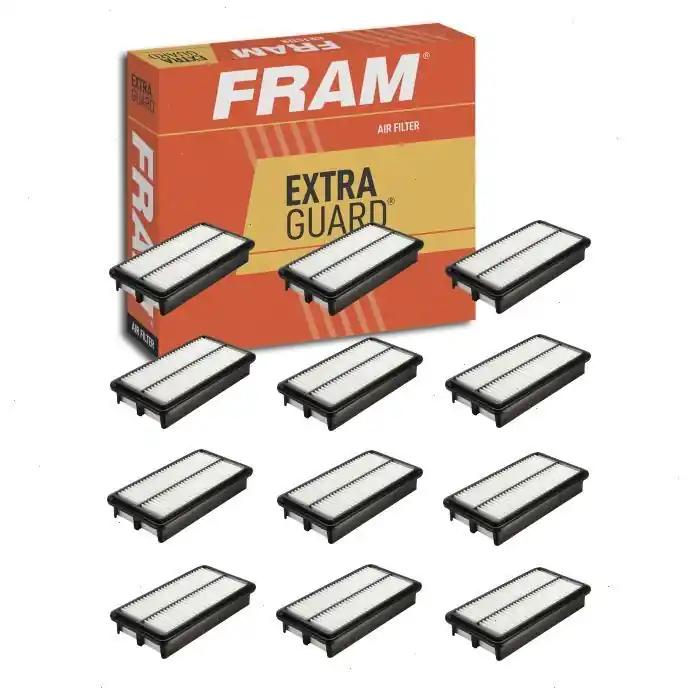 12 pc FRAM Extra Guard CA10271 Air Filters for 143-3543 187472A1 206-5235 2E0 129 620B 42816 49113 49876 619-49113 AF25618 LX 2640 PA5673 RS3935 V53-0040 Intake Inlet Special Offer