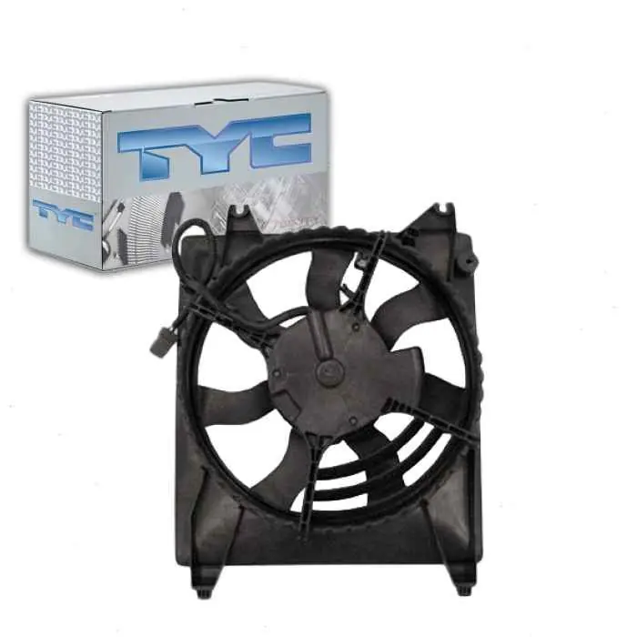 Same Day Shipping 2007-2008 Hyundai Entourage TYC AC Condenser Fan Assembly Left - Heating Air Conditioning Vent HVAC