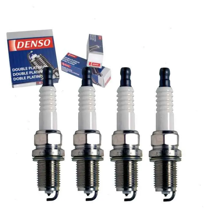 Holiday Sale 2002-2007 Mitsubishi Lancer 2.0L L4 4 pc DENSO Double Platinum Spark Plugs - Ignition Wire