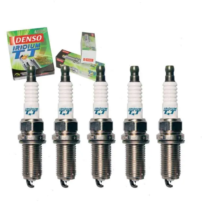 2005-2011 Volvo V50 2.4L 2.5L L5 5 pc DENSO Iridium TT Spark Plugs - Ignition Secondary Super Sale