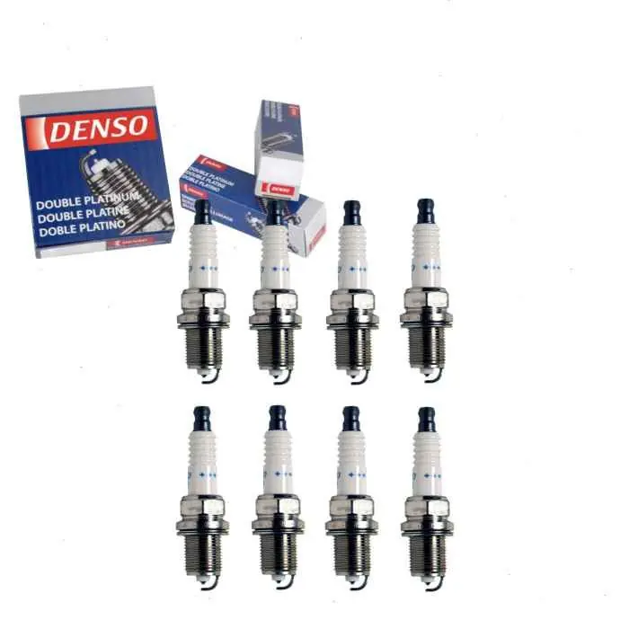 1992-1993 Mercedes-Benz 400E 4.2L V8 8 pc DENSO Double Platinum Spark Plugs - Ignition Wire Limited Time