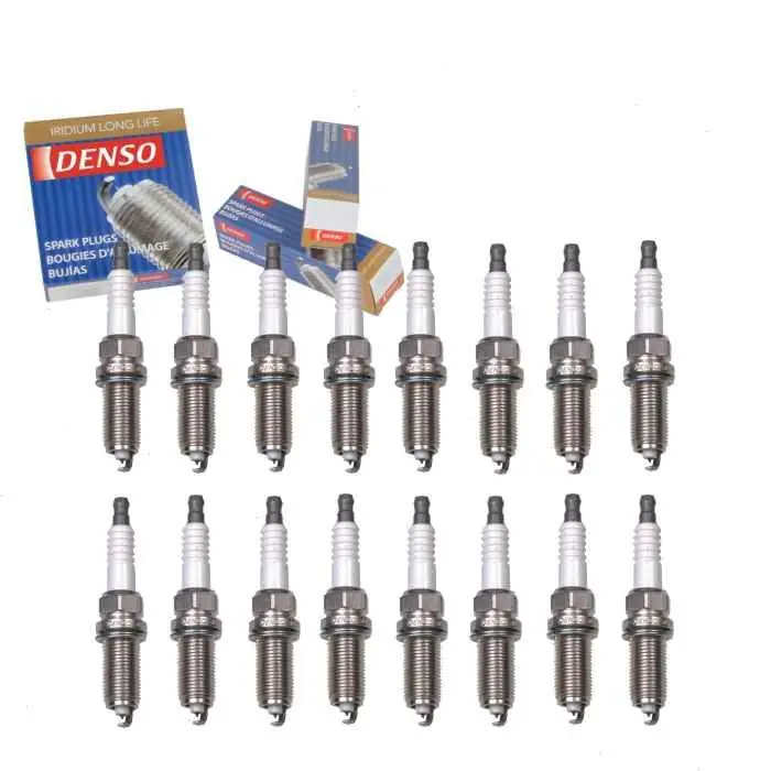 Premium 2009-2015 Jeep Grand Cherokee 5.7L V8 16 pc DENSO Iridium Long Life Spark Plugs - Ignition Wire
