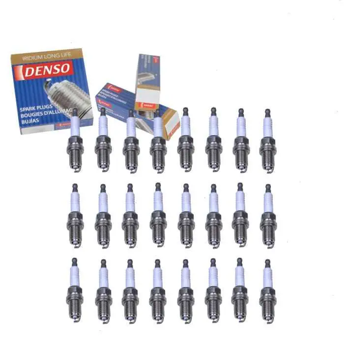 2004-2009 Mercedes-Benz SL600 5.5L V12 24 pc DENSO Iridium Long Life Spark Plugs - Ignition Wire In Demand