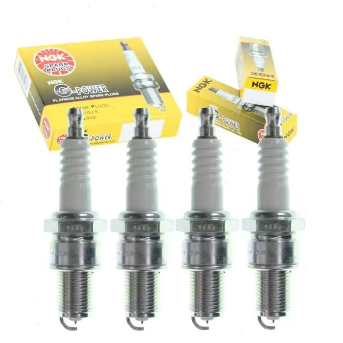 1972-1976 Mazda B1600 1.6L L4 4 pc NGK G-Power Spark Plugs - Ignition Wire Secondary Premium