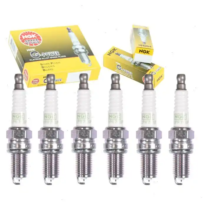 6 pc NGK G-Power 1682 (DCPR7EGP) Spark Plugs for Ignition Wire Secondary Latest