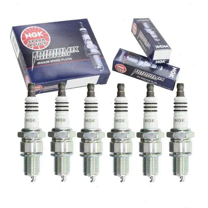 1988 Mitsubishi Galant 3.0L V6 6 pc NGK Iridium IX Spark Plugs - Ignition Wire Secondary In Demand
