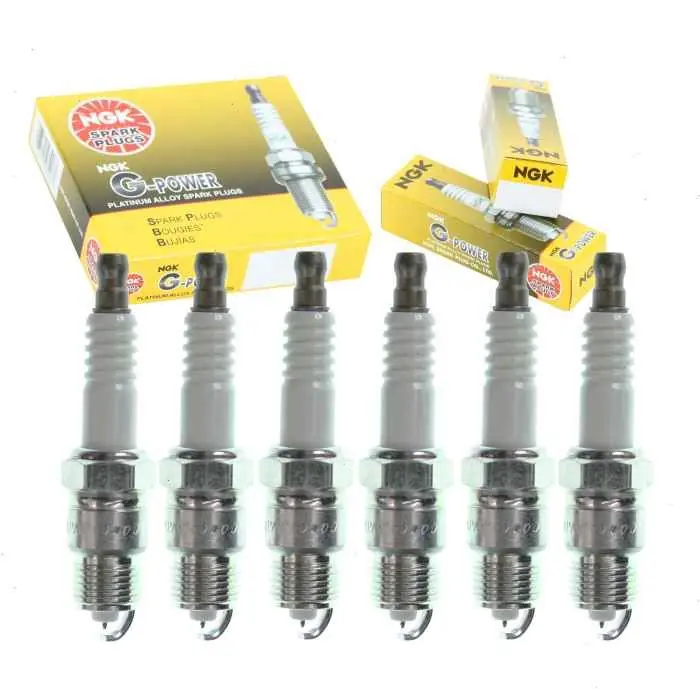 In Demand 1975-1980 Plymouth PB200 3.7L L6 6 pc NGK G-Power Spark Plugs - Ignition Wire Secondary